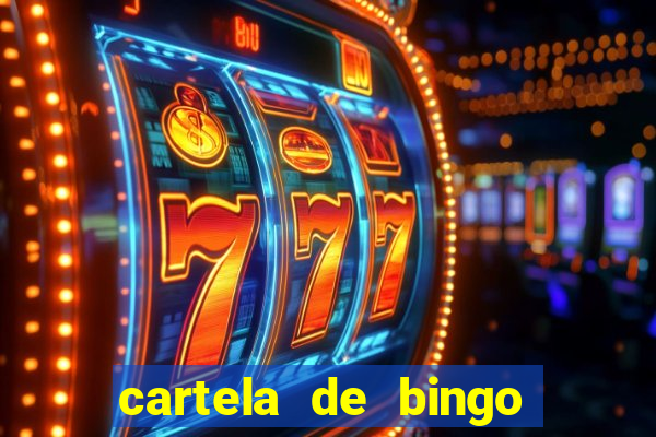 cartela de bingo cha de panela